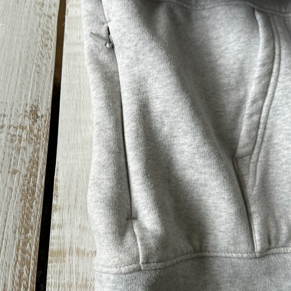Athleta Pullover Hooded Sweatshirt Light Grey Size S - Picture 4 of 9